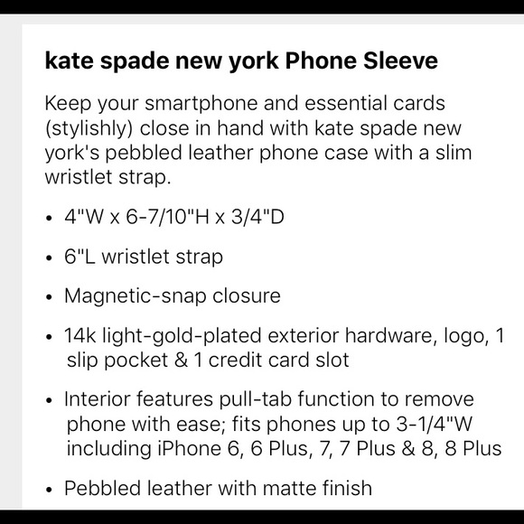 Kate Spade Phone Wristlet - Picture 5 of 7